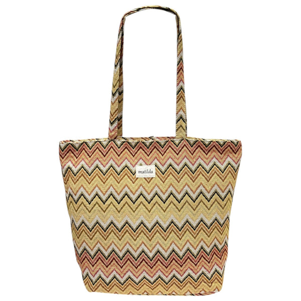 Bolsa grande zigzag amarillo