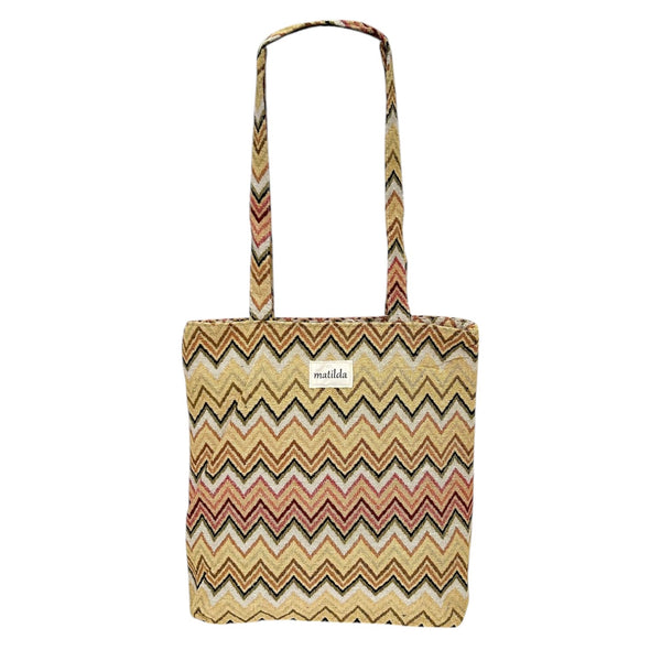 Bolsa mediana zigzag amarillo