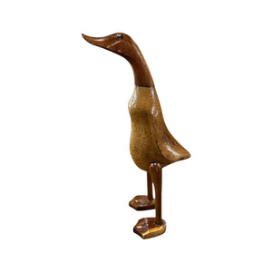 Figura pato madera